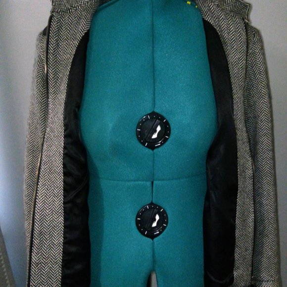 Lauren Ralph Lauren Wool Alpaca Herringbone Jacket Sz 14 - Picture 13 of 15